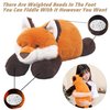 ARELUX Soft 18in Red Fox Stuffed Animals: Fox Plush Cute Cuddly Body Pillow Hug Sleeping Fluffy Wild Animal Toys Bed Decor Plushie Doll Friends Family Member