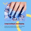 beetles 15ml Light Blue Nail Gel Soak Off LED Nail Lamp Gel Polish Nail Art Manicure Salon DIY Home Solid Gel 0.5Oz