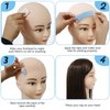 Lace Front Wig Tapes,Double Sided Wig Tape for Lace, Adhesive Strips Wigs Toupee Hairpiece Waterproof 72Pcs