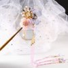Beaupretty Retro Butterfly Hairpin,Beautiful Classical Headwpiece Vintage Cultural Hair Pin Bead Tassel Hair Sticks Pin for Hair Styling