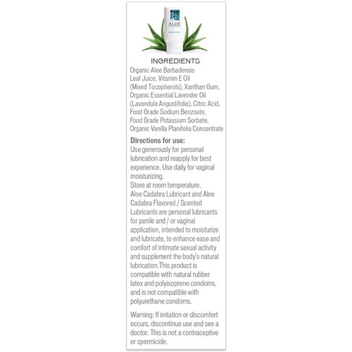 Aloe Cadabra with Vitamin E - French Lavender Personal Lubricant
