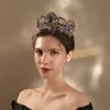 Yfe Wedding Bridal Crown Purple Retro Vintage Crowns and Tiaras for Women and Girls Prom Costume Headband