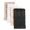 JFFX Bra Extender 3 Hooks 3 Rows, Stretchy Soft and Comfortable Bra Strap Extenders, Pack of 4