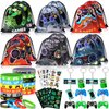Winrayk 12 Sets Video Game Party Favors Gamer Birthday Supplies, Gaming Drawstring Bags Glow In The Dark Tattoos Stickers, Video Game Gifts Toys Game On Goodie Bag Stuffers Gamer Party favors Supplies
