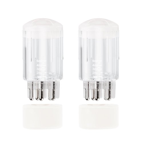 GTUDOR 2Pcs Scalp Applicator Comb, Hair Oil Applicator Brush, Oil Applicator Bottle for Hair Growth, Follicle Care Treat, Hair Loss Thinning (White)