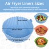 Air Fryer Silicone Liners - Reusable Non-stick Air Fryer Silicone Pot Liner Compatible with COSORI Air Fryer Basket Accessories, Fit 3-6 Qt