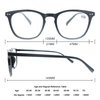 HAPJOYS Reading Glasses for Women Men Stylish Readers +1.75 Lightweight Reader Glasses for Reading 3 Pack Black/Tortoise/Clear Frame