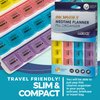 Monthly Pill Organizer - 28 Day Monthly Pill Planner to Separate Pills & Vitamins Week to Week, Travel Medication Reminder Daily Monday to Sunday Compartments