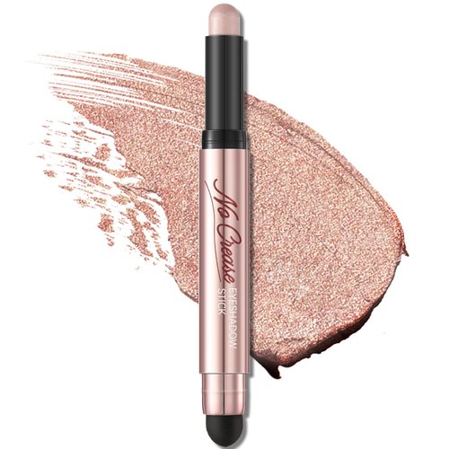 FOCALLURE No Crease Eyeshadow Stick, Creamy Eye Shadow Stick, Matte & Shimmer Eyeshadow Pencil, Smudge-proof, Built-in Smudger, MAKE EYES AT ME