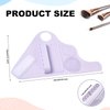 Makeup Mixing Palette Wrist Strap, Multifunctional Silicone Foundation Mixing Tray with Makeup Brush Storage Irregular Makeup Hand Plate Portable Cleaning Tool for Girls Women Gift