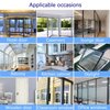 TAROSE Weather Stripping, Silicone Door Seal Strip Door, Window, Transparent 16 Feet Long (Width 25mm)