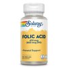 Solaray Folic Acid - Vitamin B9 Folic Acid Supplement, Prenatal Vitamin - Blood Cell Development Support - Vegan, Lab Verified, 60-Day Guarantee - 100 Servings, 100 VegCaps