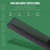 3 Pcs Rattail Carbon Fiber Comb Pintail Comb Teasing Comb Styling Comb and Cutting Comb Parting Comb for Home Salon Supplies