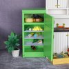 Dollhouse Accessories Fridge Kitchen Furniture Miniature Simple Retro Style Refrigerator Prop Delicate Model Decor High Simulation Accessory Pretend Play Ornaments (Green)