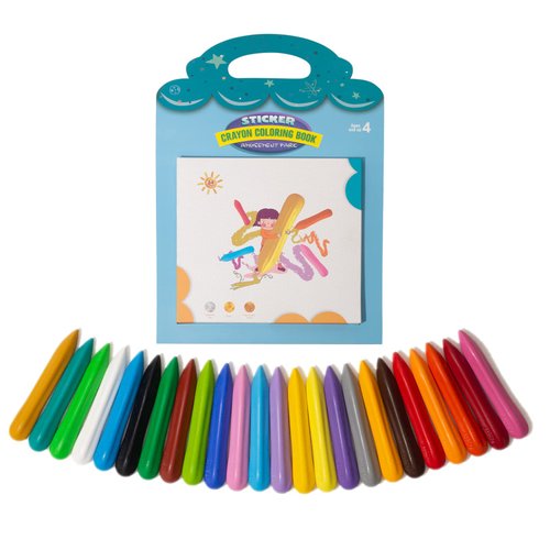 LiTeng Color Crayon Crayons For Kids Crayons For Toddler Non-Toxic - 24 Colors Washable Crayons Made of Non-Toxic Natural Synthetic Wax, Easy Coloring for Kids 2-7Years Old (24 Colors)