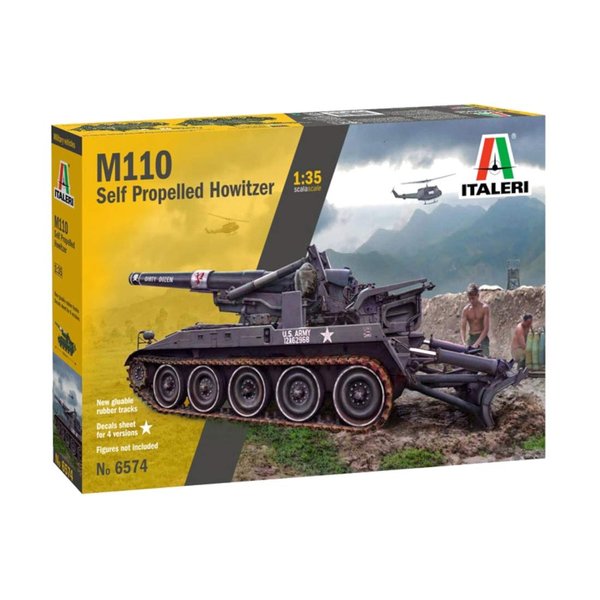 Italeri ITA6574 1:35 M110 Self Propelled Howitzer [Model Building KIT]