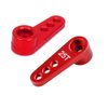 ShareGoo 2PCS Metal 25T Servo Horn M3 Threads Steering Arm Server Rocker Compatible with Futaba Savox Power HD HSP Servos Motor 1/8 1/10 RC Car Truck,Red