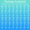 Biubumtu 8 Strings Under The Sea White Bubble Garlands Little Mermaid Shark Beach Themed Birthday Decorations Under Water Hanging Streamer Banner Ocean Party Supplies