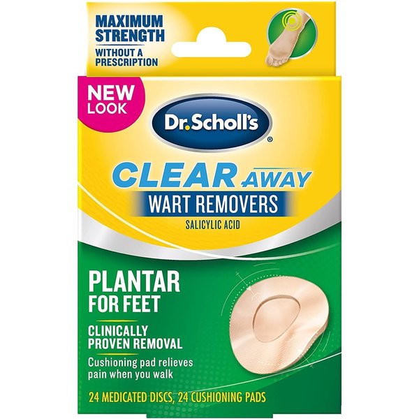 Dr. Scholl's Clear Away Wart Remover Plantar 24 ea (Pack of 2)