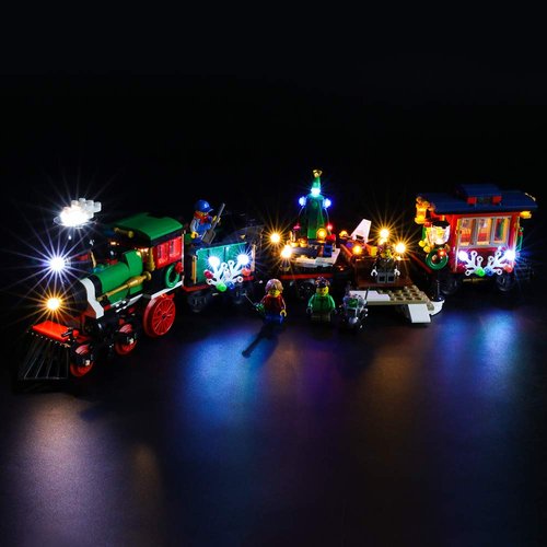 BRIKSMAX Led Lighting Kit for Creator Winter Holiday Train - Compatible with Lego 10254 Building Blocks Model- Not Include The Lego Set