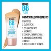 Maybelline Dream Pure Skin Clearing BB Cream, 8-in-1 Skin Perfecting Beauty Balm With 2% Salicylic Acid, Sheer Tint Coverage, Oil-Free, Light/Medium, 1 Count