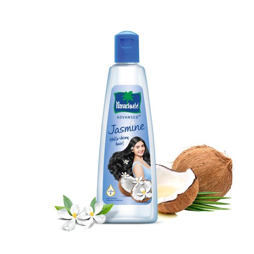 Parachute Advansed Jasmine Enriched Coconut Hair Oil with Vitamin-E | For Scalp Nourishment| Stronger, Softer, Silkier Hair |Non-Sticky | All Hair Types| 10.1 Fl.oz.