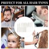 CestoMen 10 Pieces Carbon Hair Styling Comb Set: Professional Fine and Wide Tooth Comb Rat Tail Combs Anti Static Heat Resistant Hairdressing Comb for All Hair Types (White)
