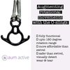 aum active Descender Figure-8 - Hardware Accessories for Aerial Silks - Acrobatic Flying, Antigravity Pilates, Aerial Yoga Hammock Swing
