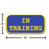 "in Training" Sew On Patch - Includes Five Service Dog Law Handout Cards – for Service Dog Vest or Harness