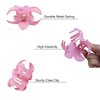 Aacehlh 6 Pcs Flower Hair Claw Clips, 3.1 inch Hawaiian Plumeria Hair Clips, Summer Beach Essentials Hair Accessories for Women (Plumeria)