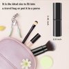 Falliny Retractable Kabuki Makeup Brushes, Travel Face Blush Brush, Portable Powder Foundation Sunscreen Brush with Cover for Blush, Bronzer, Buffing, Highlighter Flawless Powder Cosmetics