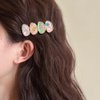 Handmade Amber Hair Clip 2.5" Imperial Color Assorted Women Girls Cute Hair Clip, Style A