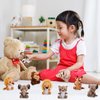 Sumind 12 Pieces Mini Stuffed Forest Animals Jungle Animal Plush Toys 4.8 Inch Cute Plush Elephant Lion Giraffe Tiger Plush for Animal Themed Parties Achievement Award(Sitting)