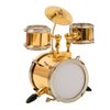 Seawoo Miniature Drum with Case Mini Percussion Musical Instrument Mini Drum Miniature Dollhouse Model Christmas Ornament and Gift (Drum)