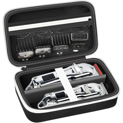 Case Compatible with KIKIDO for Novah for GLAKER for Ufree for FADEKING for GSKY for Romanda Professional Hair Clippers, Beard Trimmer Grooming Storage Holder for Hair Trimmers Set (Box Only)