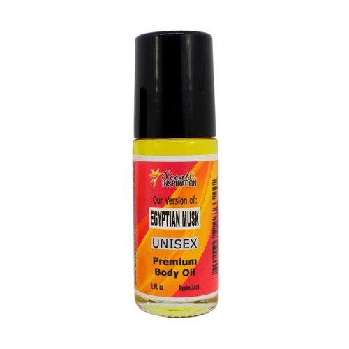 Scents & Inspiration Roll-On Fragrance Oil - Our Version of Egyptian Musk for Men and Women | Alcohol-Free | Travel Size | Long Lasting Unisex Fragrance Oil | 1 Fl. Oz