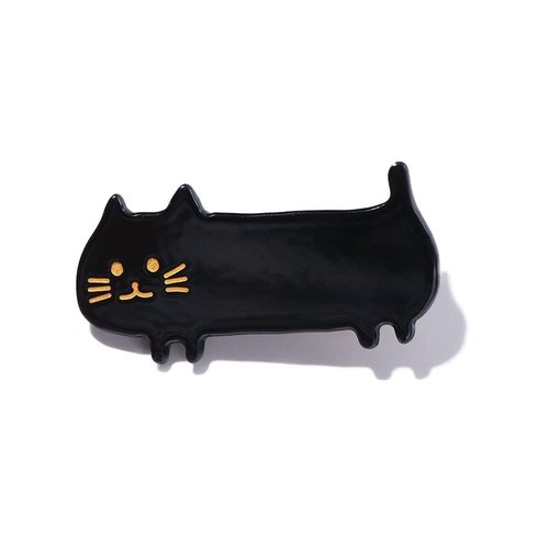 1Pc Black Romantic Cute Cartoon Cat Barrettes Hair Clip, Sweet Women Hair Clips Classic Animal Ba...
