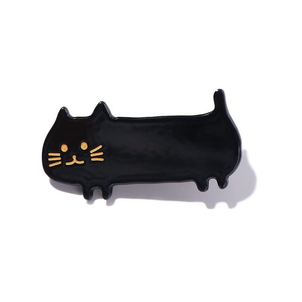 1Pc Black Romantic Cute Cartoon Cat Barrettes Hair Clip, Sweet Women Hair Clips Classic Animal Barrettes Hairpins Hair Accessories Clips and Barrettes Hair Clips