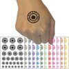Teach Love Inspire Temporary Tattoo Water Resistant Fake Body Art Set Collection - Orange (One Sheet)