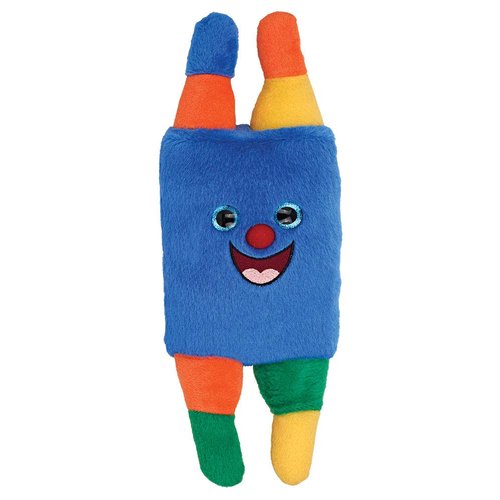Aviv Judaica Smiling Soft Plush Torah Toy for Kids 14" Tall Colorful Stuffed Torah Figure for Sukkes Simchat Tora Happy Torahs for Upsherin Kids Judaica Gift (Colorful Smiling Torah, 6, Count)