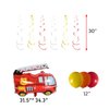 Fire Truck Birthday Party Decorations Pack Fire Truck Happy Birthday Banner Fire Engine Rescue Hanging Swirls 2 Foil Balloons 18 Latex Balloons for Boys Fireman Party Decorations