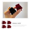 Beaupretty 4pcs Ponytail Artifact Mini Barrettes Women Jaw Clips Hair Claw Clip Goody Hair Clips for Women Small Jaw Clips for Hair Tiara Red Small Hair Catch The Side Velvet Miss