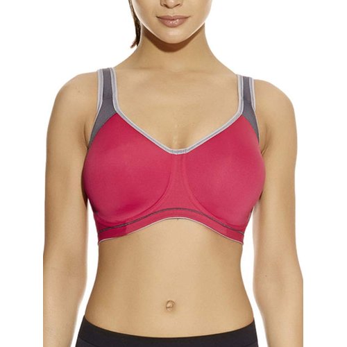 Freya Women's Active Underwire Moulded Sports Bra, Hot Crimson, 32GG