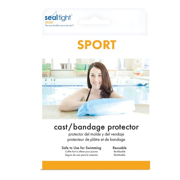 Brownmed - Seal Tight Sport Arm - Cast Swimming Cover - Waterproof Arm Bandage & Cast Cover for Swimming & Showers - Durable Shower Protector & Cast Bag for Arm Casts - Adult Long Arm