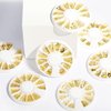 COOSLIM Gold Metallic 3D Pieces Rivet Palm Tree Turtles Marine Life Charms 12 Styles Nail Art Metal Studs for Summer Beach Ocean Manicure DIY Acrylic Nails Design Supply (Gold Ocean Studs)