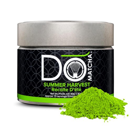 DoMatcha - Summer Harvest Green Tea Matcha Powder, Natural Source of Antioxidants, Caffeine, and L-Theanine, Promotes Focus and Relaxation, Kosher, 75 Servings (2.82 oz)
