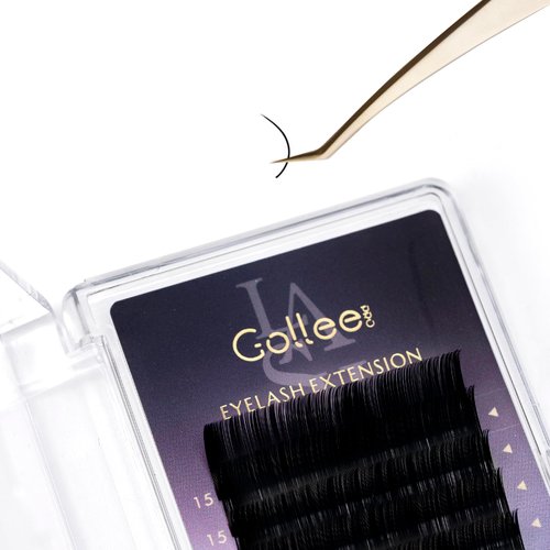 Eyelash Extensions 0.15 C Curl 9-15mm Lash Extensions Supplies Individual Lashes Premium Silk Volume & Classic Lash Soft Matte Dark Professional Eyelashes Extension (C 0.15,9-15 Mixed)