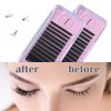 ALLOVE Eyelash Extension Cashmere Super Easy Fan Volume Lash Extensions 0.03mm C Curl 8-15mm Mixed Tray Rapid Blooming Volume Lashes Self Fanning Lash Extension Supplies