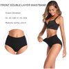 ASIMOON Womens Underwear Cotton Tummy Control Top Underwear High Waisted Postpartum Panties C Section Ladies Briefs