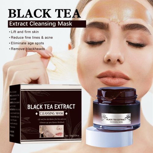 YG LianKai 2PC Soly Black Tea Face Mask,Soly Black Tea Mask,Soly Skin Black Tea Mask,Black Tea Skinning Peel off Mask,Black Tea Mask Peel Off,Remove Blackheads Cleaning Mask
